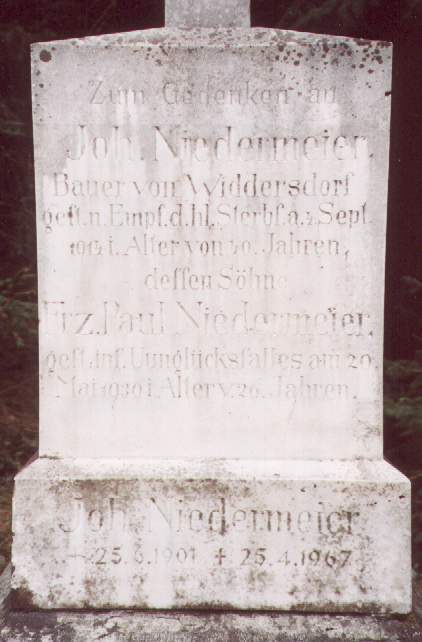 Johann Niedermeier und Franz Paul Niedermaier