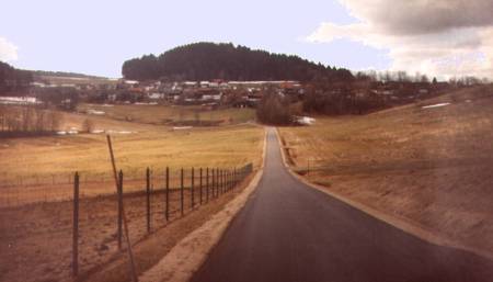 Hintberg mit westlicher Blickrichtung aus einer Entfernung von ca. 750 m.