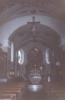Innenraum der Kirche von Untermitterdorf - Altar